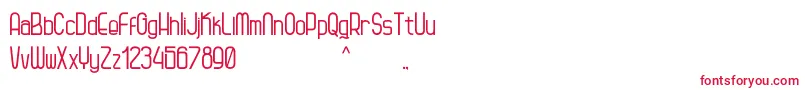 Шрифт Kagura – красные шрифты на белом фоне