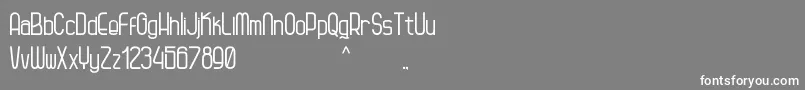 Kagura Font – White Fonts on Gray Background