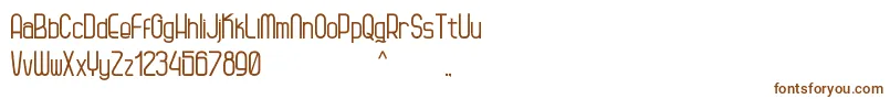 Kagura-fontti – ruskeat fontit valkoisella taustalla