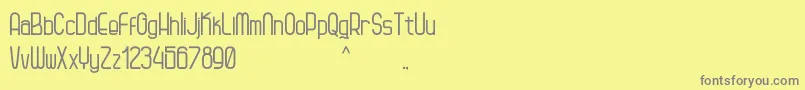 Kagura Font – Gray Fonts on Yellow Background
