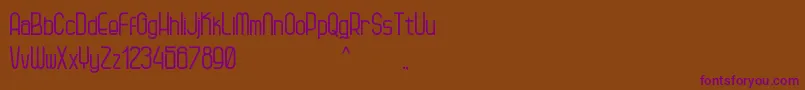 Kagura-fontti – violetit fontit ruskealla taustalla