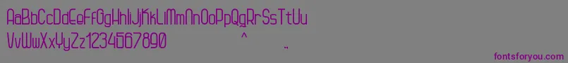 Шрифт Kagura – фиолетовые шрифты на сером фоне