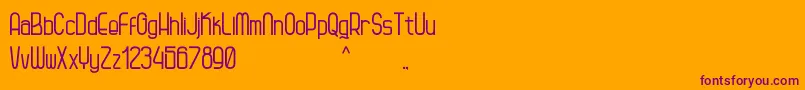 Kagura Font – Purple Fonts on Orange Background