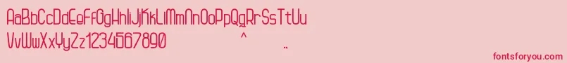 Kagura Font – Red Fonts on Pink Background