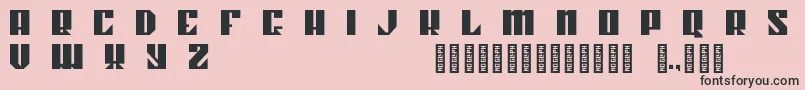 Kahnstruct Regular Font – Black Fonts on Pink Background