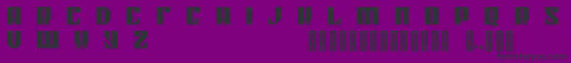 Kahnstruct Regular Font – Black Fonts on Purple Background