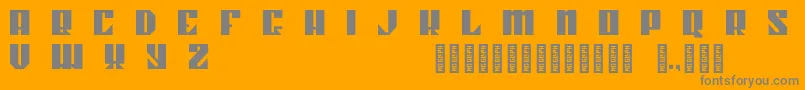 Kahnstruct Regular Font – Gray Fonts on Orange Background