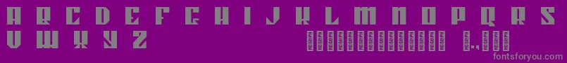 Kahnstruct Regular Font – Gray Fonts on Purple Background
