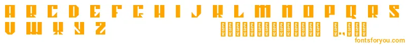 Fonte Kahnstruct Regular – fontes laranjas