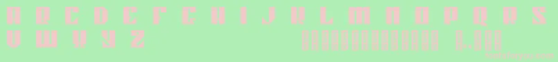 Kahnstruct Regular Font – Pink Fonts on Green Background
