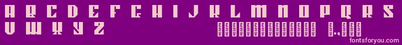 Kahnstruct Regular Font – Pink Fonts on Purple Background