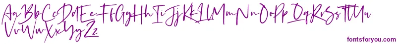 Kaileigh Font – Purple Fonts on White Background