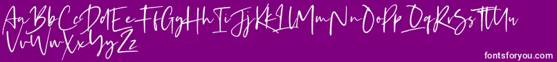 fuente Kaileigh – Fuentes Blancas Sobre Fondo Morado