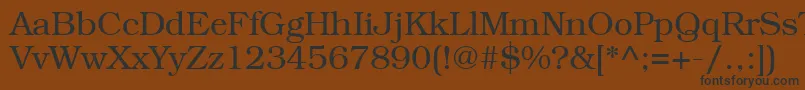 Bookmanctt Font – Black Fonts on Brown Background