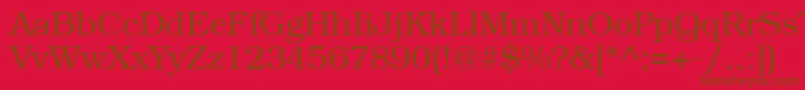 Bookmanctt Font – Brown Fonts on Red Background