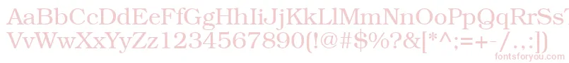 Bookmanctt Font – Pink Fonts on White Background