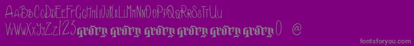 Kakara Demo Version Font – Gray Fonts on Purple Background