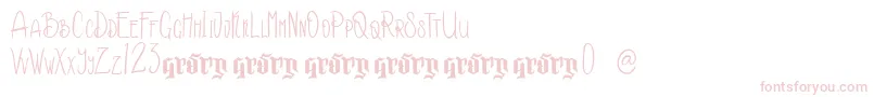 Kakara Demo Version Font – Pink Fonts on White Background