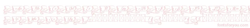 Kaldevaderibbon Font – Pink Fonts on White Background