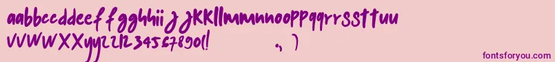 More about kalem Font kalem Font – Purple Fonts on Pink Background