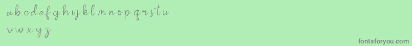 Police kalila script demo – polices grises sur fond vert