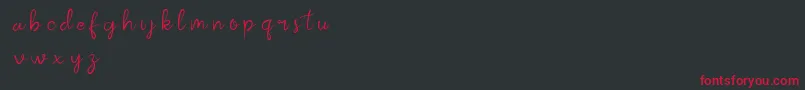 kalila script demo Font – Red Fonts on Black Background