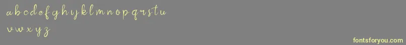 fuente kalila script demo – Fuentes Amarillas Sobre Fondo Gris