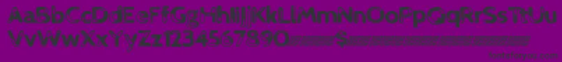 Police Neontech – polices noires sur fond violet