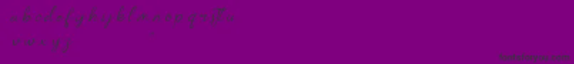 kalilademo Font – Black Fonts on Purple Background