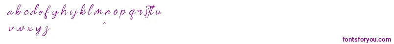 kalilademo Font – Purple Fonts on White Background