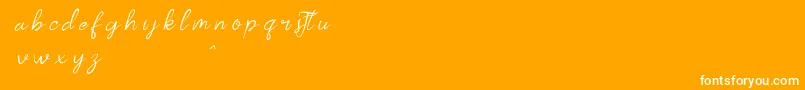 kalilademo Font – White Fonts on Orange Background