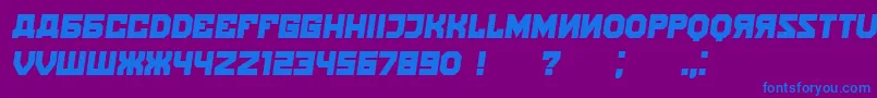 fuente Kalinka Italic – Fuentes Azules Sobre Fondo Morado