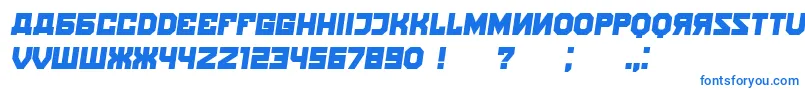 Kalinka Italic-Schriftart – Blaue Schriften