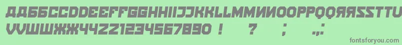 Kalinka Italic Font – Gray Fonts on Green Background