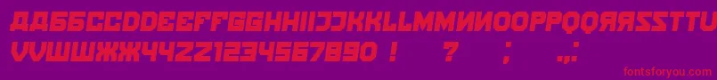 fuente Kalinka Italic – Fuentes Rojas Sobre Fondo Morado