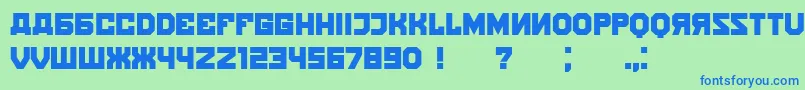 Kalinka Font – Blue Fonts on Green Background