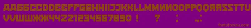 Kalinka Font – Brown Fonts on Purple Background