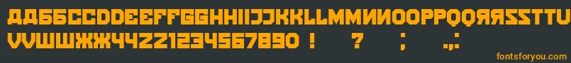 Kalinka Font – Orange Fonts on Black Background