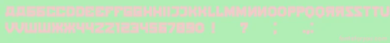 Kalinka Font – Pink Fonts on Green Background