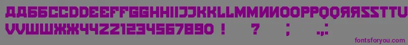 Шрифт Kalinka – фиолетовые шрифты на сером фоне