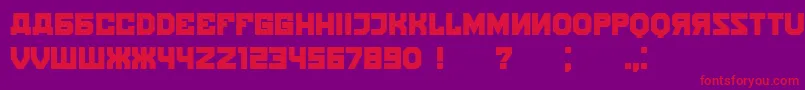 Kalinka Font – Red Fonts on Purple Background