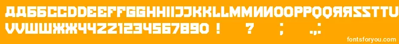 Kalinka Font – White Fonts on Orange Background