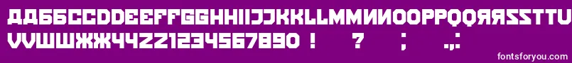 Kalinka Font – White Fonts on Purple Background