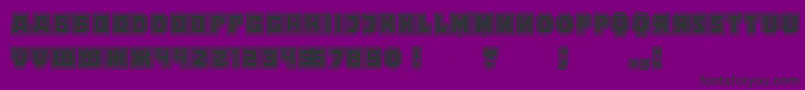 KalinkaCollege Font – Black Fonts on Purple Background