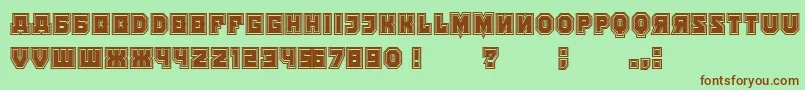 KalinkaCollege Font – Brown Fonts on Green Background