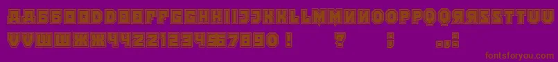 KalinkaCollege Font – Brown Fonts on Purple Background