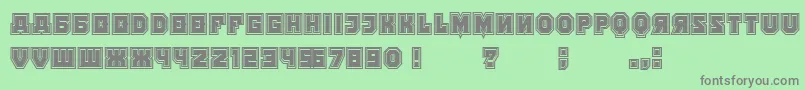 KalinkaCollege Font – Gray Fonts on Green Background