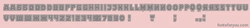 KalinkaCollege Font – Gray Fonts on Pink Background