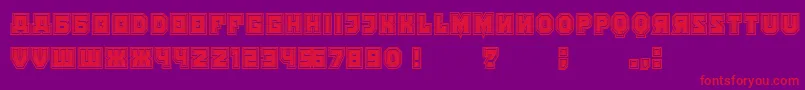 KalinkaCollege Font – Red Fonts on Purple Background