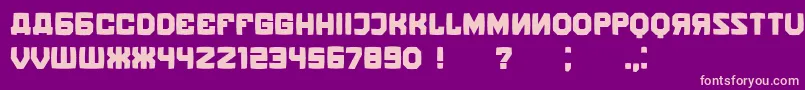 KalinkaDistorted Font – Pink Fonts on Purple Background